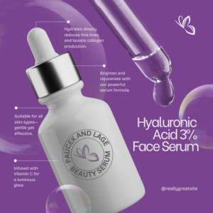 Hyaluronic acid 3% Face Serum